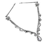 Headband for Women Classic Vintage Hair Jewelry Water Drop Bridal Hair Band Wedding Accessories para ocasiones especiales y festivales(Silver)