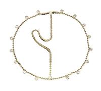 Headband Hair Jewelry Women Metal Head Chain Headpiece Headdress Wedding Hair Accessories para ocasiones especiales y festivales(Gold)