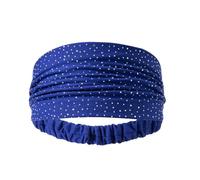 Headband Hair Woman Rhinestones Elegant Solid Color Cotton Elastic(Color 3)