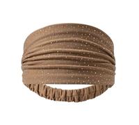 Headband Hair Woman Rhinestones Elegant Solid Color Cotton Elastic(Color 6)