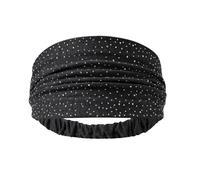 Headband Hair Woman Rhinestones Elegant Solid Color Cotton Elastic(Color 8)