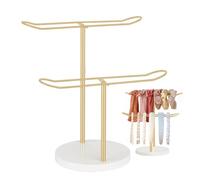 Headband Holder - Durable Wooden Storage Rack | Elegant Hair Accessories Stand with Stable Base Feature, Functional Hoop Bow Organizer for Women Girls Bedroom Vanity Apartment Dressing Table Counterto