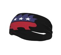Headband Puercoespín Libertario Cinta Pelo Deporte | Elástica Diadema Comoda Diadema Deportiva para Entrenamiento, Yoga, Fútbol, 38cm
