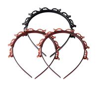 Headband with Clips, Butterfly Clip Headband, Clip Headband, 90s Headband, Fashion Versatile Hair Clip Styling Accessory Tools for Women (1*Black+2Red)