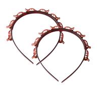 Headband with Clips, Butterfly Clip Headband, Clip Headband, 90s Headband, Fashion Versatile Hair Clip Styling Accessory Tools for Women (2*Red)