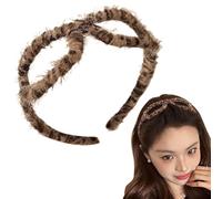 Headbands Bow, Tie Headwrap, Stylish Makeup Hair, Fashion Accessory Hair Band Hoop For Women, Girls, Soft & Comfort Fit, Headband Toppers, 12 x 15 x 5 cm