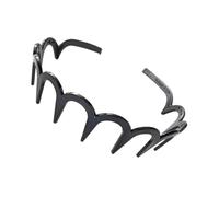 Headbands For Girls - 5.12in Hair Hoop | Z-Shaped Hair Comb Headband For Women | No Slip Tooth Hairband Wavy Comb Headband, Polystyrene Washing Face Accessories For Men Kids Wedding