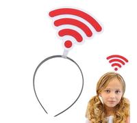 Headbands For Women - Detachable WiFi Symbol Design, Creative Festive Style | Kids Fashion Hair Accessory | Cosplay Party Halloween Christmas Birthday Concert Photo Prop Celebration