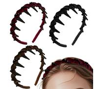 Headbands, Hair Accessories, 5,91 x 5,12 x 1,18 pulgadas, Stylish Grip Support, Anti-Slip Teeth, Fashion Hairband, for Wedding, Fiesta, Dinner, Gathering, Date, Office, Travel, Photoshoot