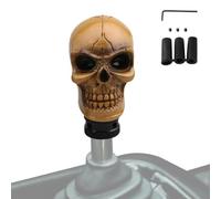 Headbone Gear Shift Knob, Automatic Skeleton Handle, Resin Horror Decor, Easy Installation, Unique Gothic Style, Perfect for Vehicle Interior Sedan Truck Minivan Taxi Travel Road Trips