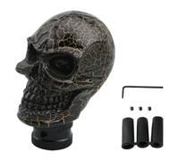 Headbone Gear Shift Knob, Automatic Skeleton Handle, Resin Horror Decor, Easy Installation, Unique Gothic Style, Perfect for Vehicle Interior Sedan Truck Minivan Taxi Travel Road Trips