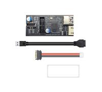 Header 19Pin To Type e + 19Pin Motherboard 1 una 2 Splitter USB 3.0 Hub Adaptador USB Conector USB 19Pin Connector(A)