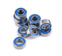 Headerbs 10 Uds MR115 2RS Rodamientos de Ranura Profunda 5x11x4mm Rodamientos de Bolas en Miniatura con Doble Blindaje con Sellos de Goma Duales Especiales sin Contacto