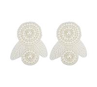 Headerbs 2 Pcs Zapatillas de Perla Flor Brillante Novela Clips de Calzado Personalizado Decoraciones Material de Tela de Fieltro Resina Decoración de Bricolaje Decoración de la Ropa Se Puede Fijar