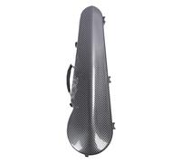 Headerbs Estuche para Violín Caja de Almacenamiento Rígida de Fibra de Carbono con Higrómetro 4 4 Tamaño Completo para Estudiantes e Intérpretes Transporte Impermeable con 2 Soportes para