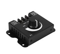 Headerbs Interruptor de Atenuación de 12 Voltios, Controlador LED Manual con Brillo Ajustable, Material de Metal, para Iluminación del Hogar, Patio y Hoteles