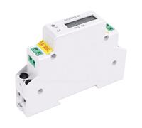Headerbs Interruptor Temporizador Digital de Carril 1P, Pantalla LCD de 6 | Contador horario montado en riel Din, tiempo acumulado de 99999,9 h, respaldo de batería de litio, panel de control
