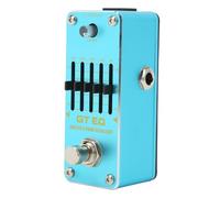 Headerbs Mini Ecualizador de Guitarra Eléctrica Azul, Pedal Analógico de 5 Bandas, Carcasa de Metal, True Bypass, Fácil de Transportar, Efecto de Ecualizador de Guitarra Eléctrica, Pedal Analógico