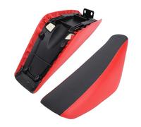 Headerbs Motocicletas Plana Alto Asiento de Espuma Fijación Estable Transpirable Absorción Choque para CRF50 Pit Dirt Bike (Rojo)