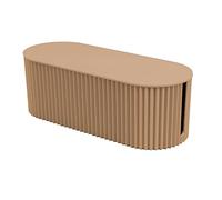 Headerbs Nordic Plug Board Box de Almacenamiento de Cable Organizador de Alambre de Cable Soporte de Placa de Enrutador Wifi Inalámbrico para el Hogar (Caqui Talla Pequeña)