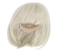 Headerbs Peluca de Muñeca Rubia para Muñecas BJD 1/3 de 8,27 a 9,45 Pulgadas de Longitud de Hombro con Fibras Sensibles Al Calor, Diseño de Ajuste sin Costuras para Flequillo de Corte Recto y Juego