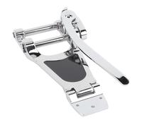 Headerbs Puente de Guitarra Pieza Trasera de Trémolo Pieza Trasera de Puente Vibrato de Aleación de Zinc con Resorte y 5 Tornillos para Guitarra de Jazz, etc. ES355 Reemplazo para Jugadores (SILVER)