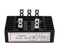 Headerbs Puente Rectificador SQL100A 1600V con Forma de Disipador de Calor Rectificador de Diodo Trifásico CA a CC