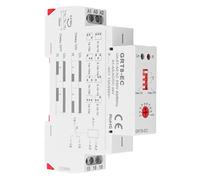 Headerbs Relé de Tiempo de Doble Función con Indicador LED, Interruptor Temporizador Retardante de Llama con Carcasa de ABS, Retardo Ajustable de 0,1 S a 10 Días para Equipos de