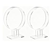 Headerbs Soporte para Exhibición de Diadema Acrílico, 2 Paquete (2 | Estante de Aro para el cabello individual, 17x8,5x5,5 cm, conjunto de tornillo desmontable, organizador de mostrador