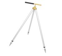 Headerbs Trípode de Poste de Prisma, Equipo de Medición de Ajustable de Aluminio de 75-120 Cm, Configuración de Estación Total Estable para Medición de Cimientos de Esquina del Personal de