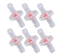 Headerbs Válvula de Retención de Plástico PP de 10 Piezas, Válvula de Retención Unidireccional, Espiga para Manguera, Evita el Reflujo para Uso Químico de Bebidas y Alimentos para Peces (7 mm