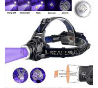 Headlamp Ultraviolet Green/red/uv 395nm Waterproof Zoomable Usb Rechargeable Headlamp 3 Light Modes for Hunting 2000lm Headlamps Sign In|join(purple