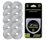 Headley Tools - Cuchilla de cúter giratorio de 45 mm, (paquete de 10 unidades), compatible con Olfa, Fiskars, Turecut