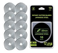 Headley Tools Cuchillas de corte rotativas de 60 mm (paquete de 10)