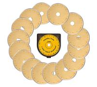 Headley Tools - Rotary cutter blades 45 mm, colour titanium (pack of 15) fits all 45 mm rotary cutter