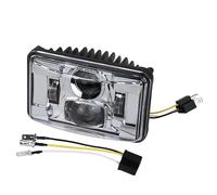 Headlight Motocicleta para XR250 XR400 XR650L XR650R 4X6 LED Faro Motocicleta Luz Motocicleta Faro Delantero(Silver)