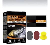 Headlight Restoration Kit, Automotive Headlamp Restore Fluid Oxidized Kit, Car Headlights Lens Polish Refurbishment Cleaner for All Vehicle Types