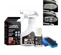 Headlight Restoration Spray - Tubeer Automotive Headlamp Restoration Fluid Kit for Clearer, Brighter Headlights (1set)