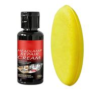 Headlight Restorer Cream, protector Shine Formula, Scuff Removal Kit, Clear Lens Restoration Solution, for Road Trip Parking Night Driving Truck Van Vehicle Sedan SUV Safety Use