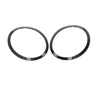 Headlight Trim Ring Pair - Glossy Black Left Right Bezel - Fit for S Clubman R55, Hatchback R56, Convertible R57 (2007-2015) - Replaces OE 51137149905, 51137149906, 7149905,