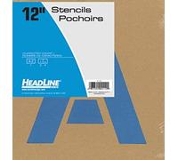 Headline Juego de plantillas de letras, letras mayúsculas de la A a la Z, 30,5 cm, reutilizables