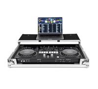 Headliner - Funda de vuelo compatible con Pioneer DJ DDJ-REV5 con plataforma para laptop, funda de controlador de DJ de ajuste personalizado, diseño resistente, esquinas de bola apilables, ideal para