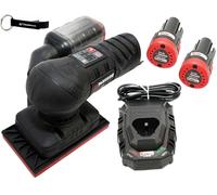 HEADNMORE® Bundle - Lijadora orbital de batería Parkside Performance 12V PASSP 12 + llavero HEADNMORE® (batería de 2x2Ah, batería)