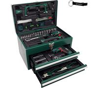 HEADNMORE® Bundle - PARKSIDE® Juego de herramientas con destornillador inalámbrico Estuche de metal PWBM A1 de 92 piezas + llavero