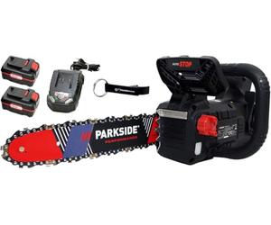 HEADNMORE® Bundle Parkside Performance - Motosierra con batería de 40 V (incluye batería PPAKS 40 de 2 x 4 Ah, incluye llavero)