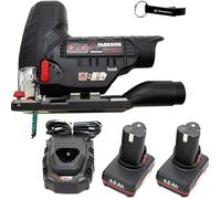 HEADNMORE Bundle Parkside Performance PPSTKA 12 - Sierra de calar con batería (12 V, incluye llavero HEADNMORE® (batería de 2 x 4 Ah)