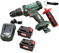 HEADNMORE® Bundle Parkside PSBSA 20 - Taladro atornillador inalámbrico (20 V, incluye llavero HEADNMORE® (2 baterías de 4 Ah)