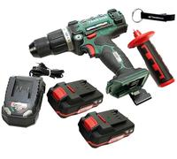 HEADNMORE® Bundle Parkside PSBSA 20 - Taladro atornillador inalámbrico (20 V, incluye llavero HEADNMORE® (batería de 2 x 2 Ah)