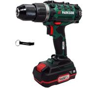 HEADNMORE® Bundle Parkside - Taladro atornillador inalámbrico (20 V, PABS 20-Li I9 (incluye batería) + llavero