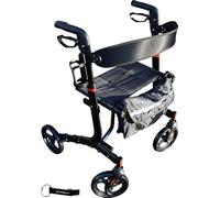 HEADNMORE® Bundle RIDDER® Andador Walker - Andador (125 kg, ancho del asiento: 46 cm, incluye llavero)